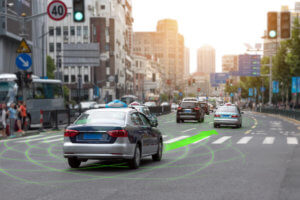 Autonomous cars could lower the frequency of accidents on the roads.